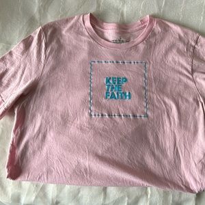 Pastel Pink Keep the Faith Tee Short Sleeve
